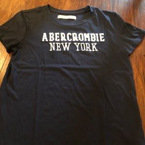 women’s abercrombie navy tee